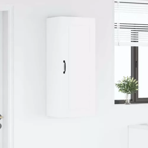  Fali konyhaszekrény Magas Fényű Fehér 40 x 31 x 100 cm Faanyag