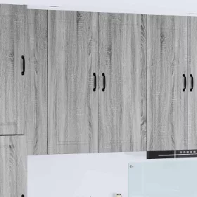    Fali konyhaszekrény Szürke Sonoma 40 x 31 x 100 cm Faanyag