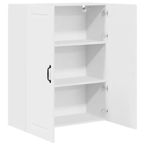  Fali konyhaszekrény polcokkal Fehér 80 x 31 x 100 cm Faanyag