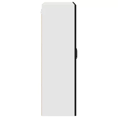  Fali konyhaszekrény polcokkal Fekete 80 x 31 x 100 cm Faanyag