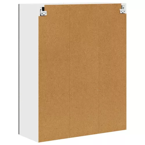  Fali konyhaszekrény polcokkal Fekete 80 x 31 x 100 cm Faanyag