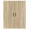  Fali konyhaszekrény Sonoma tölgy 80 x 31 x 100 cm Faanyag