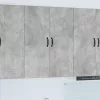  Fali konyhaszekrény Beton Szürke 80 x 31 x 100 cm Faanyag