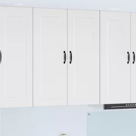    Fali konyhaszekrény Magas Fényű Fehér 80 x 31 x 100 cm Faanyag