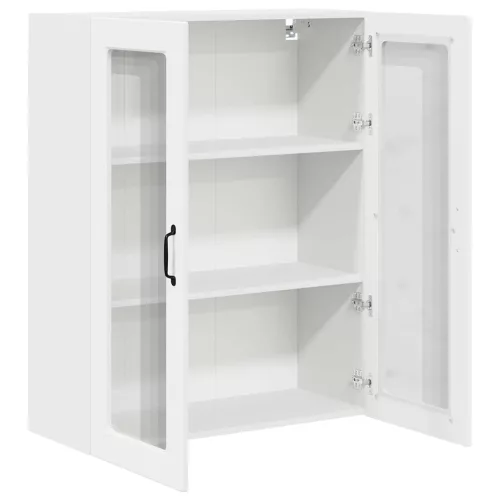  Fali konyhaszekrény polcokkal Fehér 80 x 31 x 100 cm Faanyag