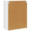 Fali konyhaszekrény polcokkal Fekete 80 x 31 x 100 cm Faanyag