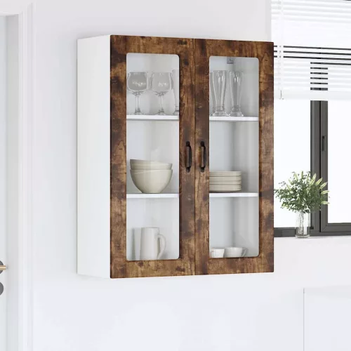  Fali konyhaszekrény Füstölt tölgy 80 x 31 x 100 cm Faanyag