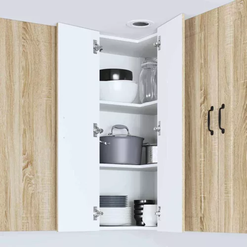  Fali konyhaszekrény Sonoma tölgy 57 x 57 x 100 cm Faanyag