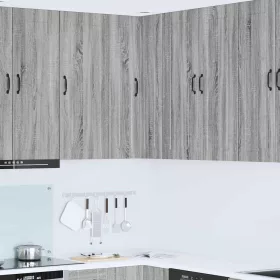    Fali konyhaszekrény Szürke Sonoma 57 x 57 x 100 cm Faanyag