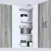  Fali konyhaszekrény Szürke Sonoma 57 x 57 x 100 cm Faanyag