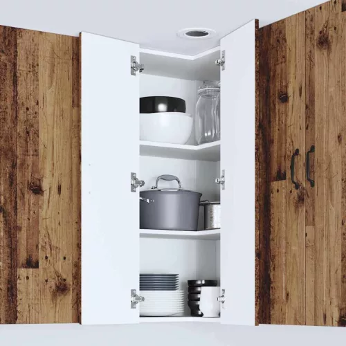  Fali konyhaszekrény polcokkal Öreg fa 57 x 57 x 100 cm Faanyag