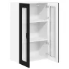  Fali konyhaszekrény polcokkal Fekete 60 x 31 x 100 cm Faanyag
