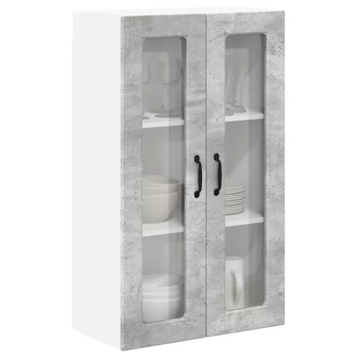  Fali konyhaszekrény Beton Szürke 60 x 31 x 100 cm Faanyag