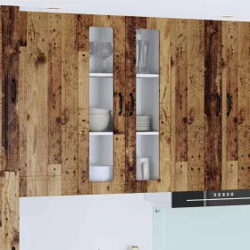    Fali konyhaszekrény polcokkal Öreg fa 60 x 31 x 100 cm Faanyag