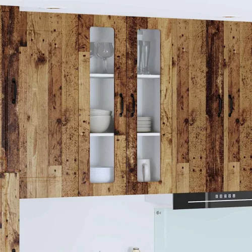  Fali konyhaszekrény polcokkal Öreg fa 60 x 31 x 100 cm Faanyag