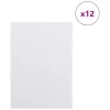  Dekor panelek 12 pcs Fehér 15 x 21 x 0.3 cm Faanyag
