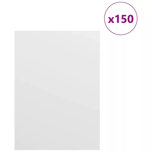  Dekor panelek 150 pcs Fehér 15 x 21 x 0.3 cm Faanyag