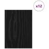  Dekor panelek 12 pcs Musta tammi 15 x 21 x 0.3 cm Faanyag