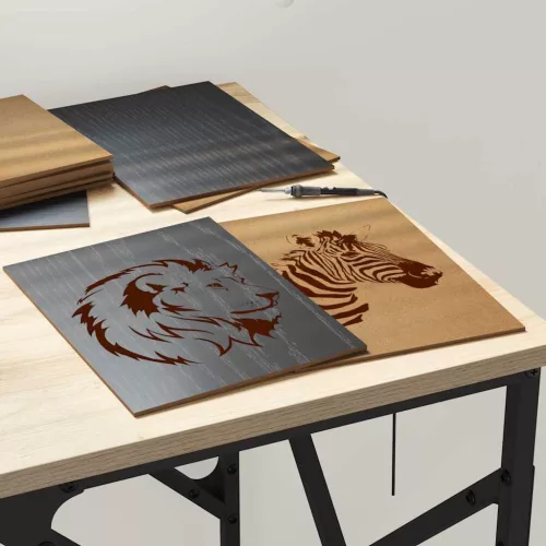  Dekor panelek 12 pcs Musta tammi 15 x 21 x 0.3 cm Faanyag