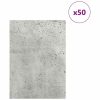  Dekor panelek 50 pcs Beton szürke 15 x 21 x 0.3 cm Faanyag