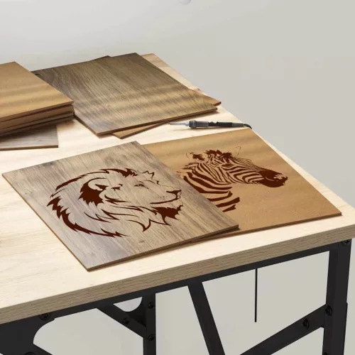  Dekor panelek 12 pcs kézműves tölgy 15 x 21 x 0.3 cm Faanyag