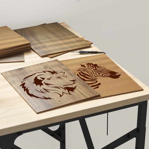  Dekor panelek 50 pcs kézműves tölgy 15 x 21 x 0.3 cm Faanyag