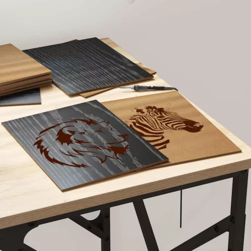  Dekor panelek 50 pcs Musta tammi 21 x 30 x 0.3 cm Faanyag