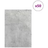  Dekor panelek 50 pcs Beton szürke 21 x 30 x 0.3 cm Faanyag