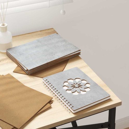  Dekor Panelek 150 pcs Beton szürke 21 x 30 x 0.3 cm Faanyag