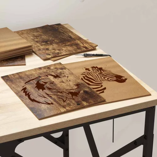  Dekor panelek 50 pcs Füstölt tölgy 21 x 30 x 0.3 cm Faanyag