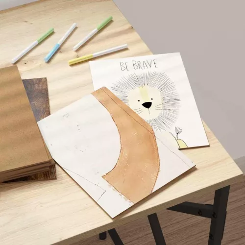  Dekor panelek 150 pcs Füstölt tölgy 21 x 30 x 0.3 cm Faanyag