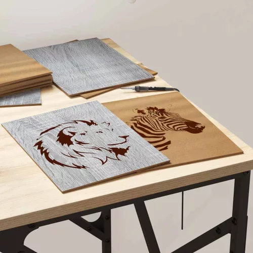  Dekor panelek 150 pcs Szürke sonoma 21 x 30 x 0.3 cm Faanyag