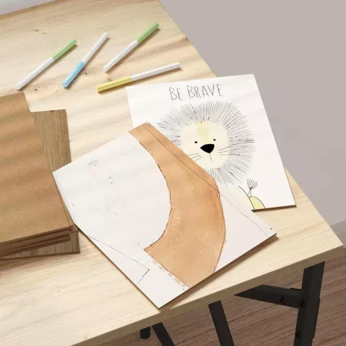  Dekor panelek 50 pcs kézműves tölgy 21 x 30 x 0.3 cm Faanyag