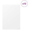  Dekor Panelek 12 pcs Fehér 30 x 42 x 0.3 cm Faanyag