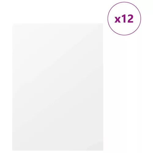  Dekor Panelek 12 pcs Fehér 30 x 42 x 0.3 cm Faanyag