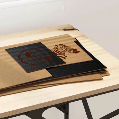  Dekor Panelek 12 pcs Musta tammi 30 x 42 x 0.3 cm Faanyag