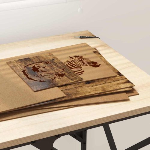  Dekor Panelek 50 pcs Füstölt tölgy 30 x 42 x 0.3 cm Faanyag