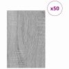  Dekor Panelek 50 pcs Szürke sonoma 40 x 60 x 0.3 cm Faanyag