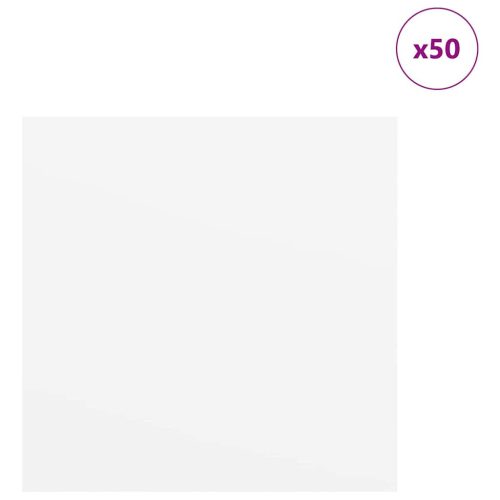  Dekor panelek 50 pcs Fehér 30 x 30 x 0.3 cm Faanyag