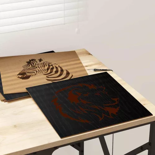  Dekor panelek 12 pcs Musta tammi 30 x 30 x 0.3 cm Faanyag