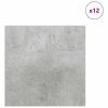  Dekor panelek 12 pcs Beton szürke 30 x 30 x 0.3 cm Faanyag