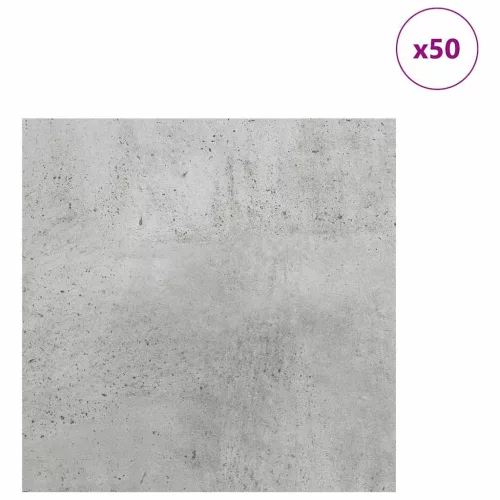  Dekor panelek 50 pcs Beton szürke 30 x 30 x 0.3 cm Faanyag