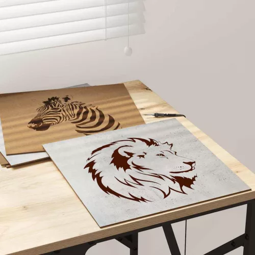  Dekor panelek 50 pcs Beton szürke 30 x 30 x 0.3 cm Faanyag