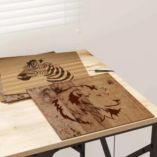  Dekor panelek 12 pcs Régi fa 30 x 30 x 0.3 cm Faanyag