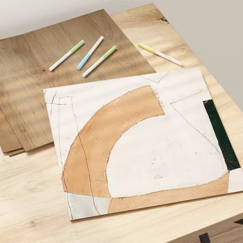  Dekor panelek 50 pcs kézműves tölgy 30 x 30 x 0.3 cm Faanyag