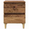  Ágy szekrények fiókkal 2 pcs Öreg fa 40 x 35 x 50 cm Faanyag