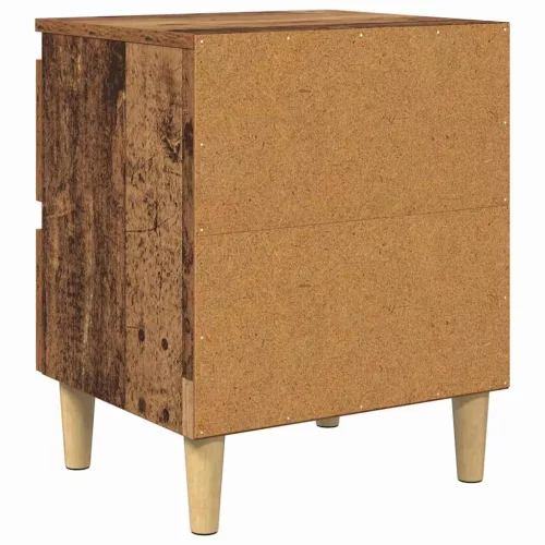  Ágy szekrények fiókkal 2 pcs Öreg fa 40 x 35 x 50 cm Faanyag