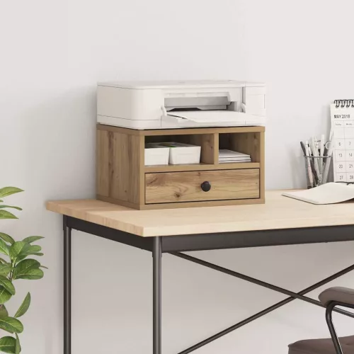  Nyomtatóállvány fiókkal Artisan tölgy 40 x 32 x 24 cm Faanyag