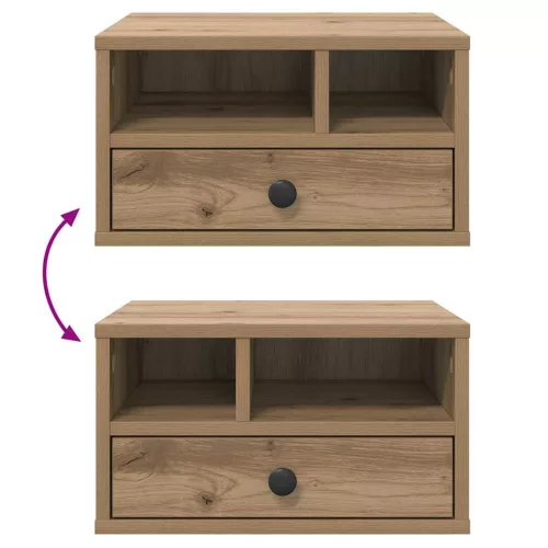  Nyomtatóállvány fiókkal Artisan tölgy 40 x 32 x 24 cm Faanyag