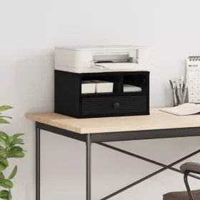    Nyomtatóállvány fiókkal Fekete tölgy 40 x 32 x 24 cm Faanyag